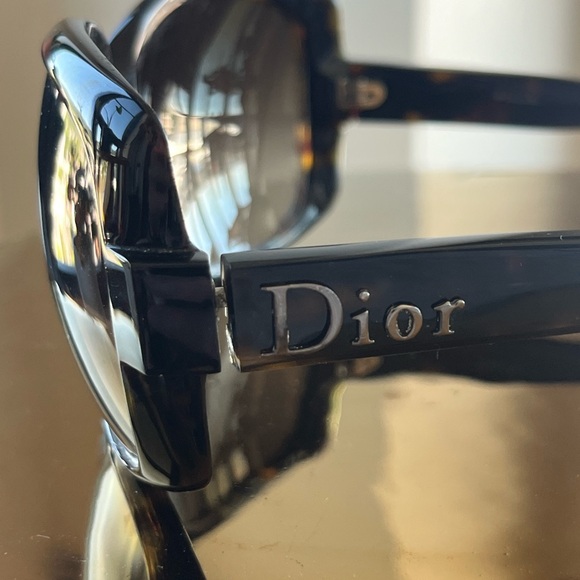 Christian Dior 60'S Oversized Wrap Brown Gradient Sunglasses Vintage 00s - Picture 4 of 7